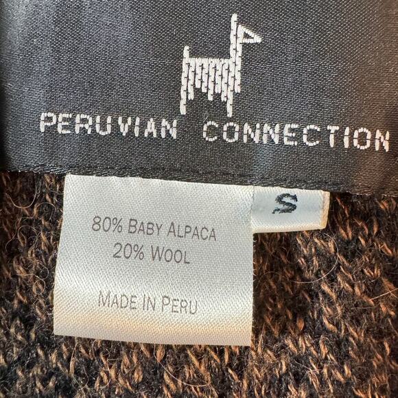 Peruvian Connection Women's sz Small Herringbone Coat Dress Long Sleeve NWT - Picture 5 of 9